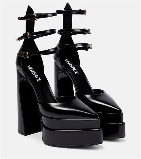 versace strappy platform|versace platform pumps.